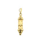 Vintage gouden Mezoeza hanger (Hanger of bedel), Ophalen of Verzenden, Gebruikt, Goud, Overige merken