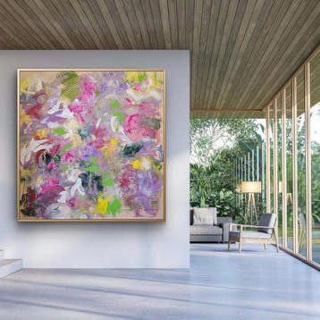 Laura Capellini -  SOUL GARDEN #5(XL) Acrylic on canvas -