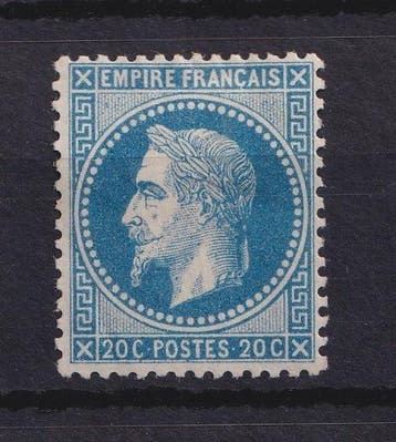 Frankrijk 1867 - Nieuw, prachtige Type I, Napoléon 20c -, Gestempeld