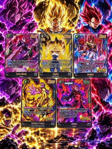 Bandai - 5 Card - Dragon Ball, Dragon Ball Z - Son Goku 5, Nieuw