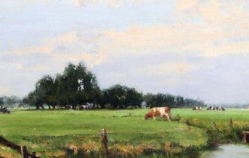 Jan Holtrop (1917-1995) - Koeien in de wei
