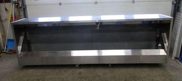 RVS Afzuigkap B300 x D90 x H54cm, boxmodel, zonder motor, Gebruikt