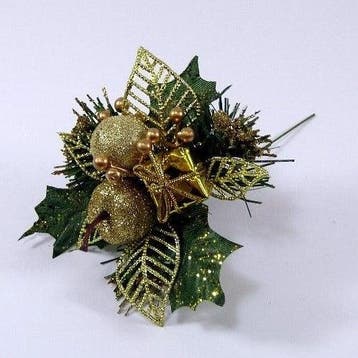 Kerstbijsteker Goud Appel Cadeautje en Besjes per stuk, Ophalen of Verzenden, Nieuw