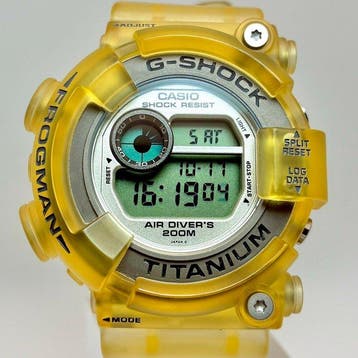 Casio - G-SHOCK FROGMAN DW-8200 - Original Yellow Skeleton -, Nieuw