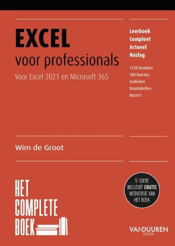 Excel voor professionals / Het complete boek - Wim de Groot, Verzenden, Gelezen, Wim de Groot