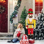 2dekans | Coast Verlichte Notenkraker Soldaat 166 cm –, Diversen, Kerst, Ophalen of Verzenden, Zo goed als nieuw