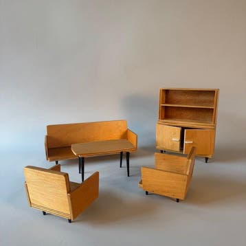Handgemaakt, ambacht - Speelgoed meubels - 1960-1970