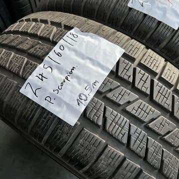 2 x Pirelli Scorpion 245-60-18 Winterbanden 10mm, 18 inch, Band(en), Personenwagen, Gebruikt