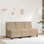vidaXL | Sofa Stoel | Lichtgrijs 55 x 74 x 82 cm Faux suede, Verzenden, Nieuw, Leer