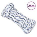 vidaXL Boot touw 4 mm 25 m polypropyleen wit, Verzenden, Nieuw