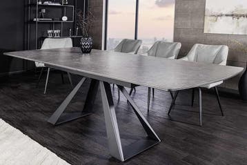 Uitschuifbare eettafel CONCORD 180-230cm grafietgrijs, Ophalen of Verzenden, Nieuw