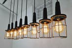 Plafondlamp - Vier vintage industriële bakelieten lampen
