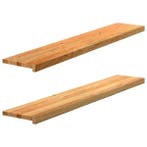 Massief Hout Vensterbank 2st | Laatste Stuk!, Doe-het-zelf en Verbouw, Hout en Planken, Minder dan 25 mm, Eiken, Ophalen of Verzenden
