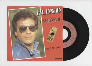 F.R. David – I Need You / Porcelain Eyes (1-7-Vinyl-Single), Cd's en Dvd's, Ophalen of Verzenden, Nieuw in verpakking