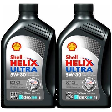 Shell Aanbieding: 2 X Helix Ultra Ect C3 5W30 1L, Verzenden