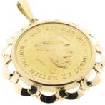 Gouden hanger van 10 gulden munt met Koning Willem De Derde, Ophalen of Verzenden, Gebruikt, Goud, Overige merken