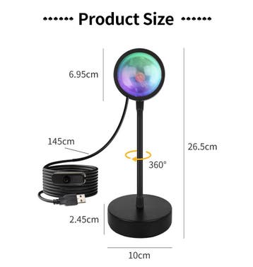 RGB Zonsondergang Lamp met App en Afstandsbedieningen, Verzenden