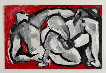 Gundi Falk (1966) - Entrelacs Sensuels - Étreinte Rouge XL