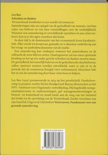 SCHENKEN EN DANKEN 9789062386468 L. Bos, Boeken, Verzenden, Gelezen, L. Bos
