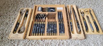 Laguiole Production - Bestekset voor 6 personen - ABS -, Antiek en Kunst