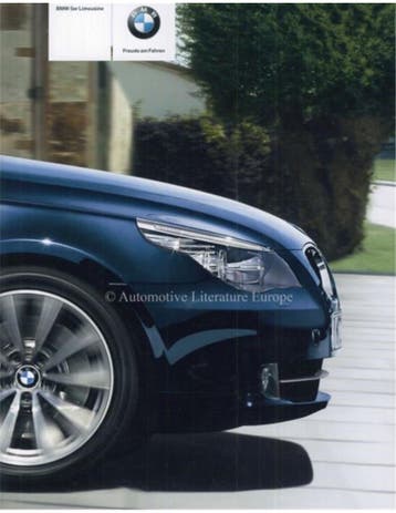 2009 BMW 5 SERIE SEDAN BROCHURE DUITS, Nieuw, BMW, Author