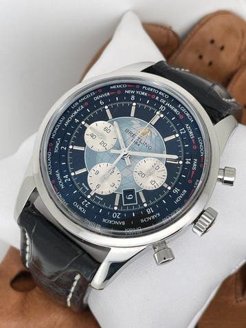 Breitling - Transocean Unitime Chronograph - AB0510 - Heren, Sieraden, Tassen en Uiterlijk, Horloges | Heren, Nieuw