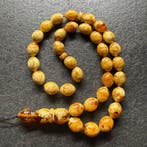 Tasbih-gebed rozenkrans kralen in olijfvorm - Barnsteen -