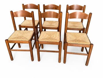Stoel (6) - Hout, Textiel - Rustieke stoelen