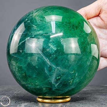 Exclusieve groene fluorietbol – Symbool voor helderheid,, Verzamelen