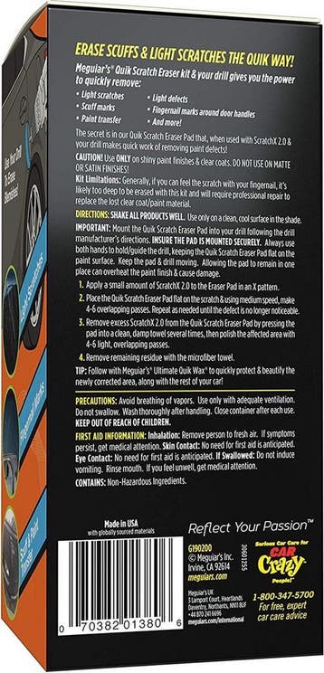 Meguiars Quik Scratch Eraser Kit - Krassen &amp; Swirls, Ophalen of Verzenden, Nieuw