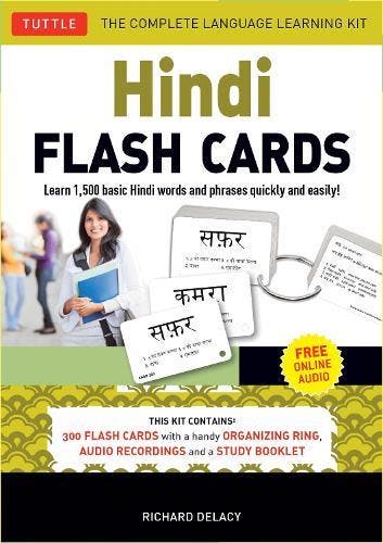 Hindi Flash Cards Kit: Learn 1,500 basic Hindi words and, Boeken, Studieboeken en Cursussen, Verzenden, Nieuw