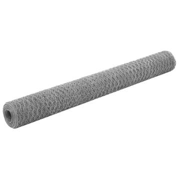 vidaXL Kippengaas 25x1,2 m gegalvaniseerd staal, Verzenden, Nieuw, IJzer