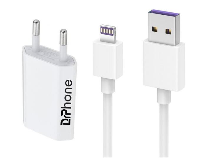 DrPhone LS1 USB Lader Stekker Oplader + Kabel 2.4A- 3 Meter, Telecommunicatie, Mobiele telefoons | Telefoon-opladers, Verzenden