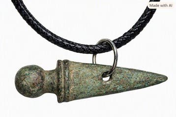 Oud-Romeins Brons - Indrukwekkende votieve amulet in
