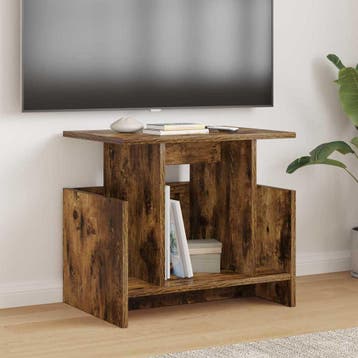vidaXL TV-standaard 2 st Gerookt eiken Bewerkt hout, Huis en Inrichting, Kasten | Televisiemeubels, Minder dan 50 cm, Verzenden