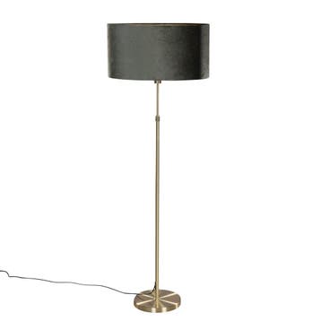 Vloerlamp goud met ovale velours kap groen 50cm - Parte, Verzenden, Nieuw, Modern