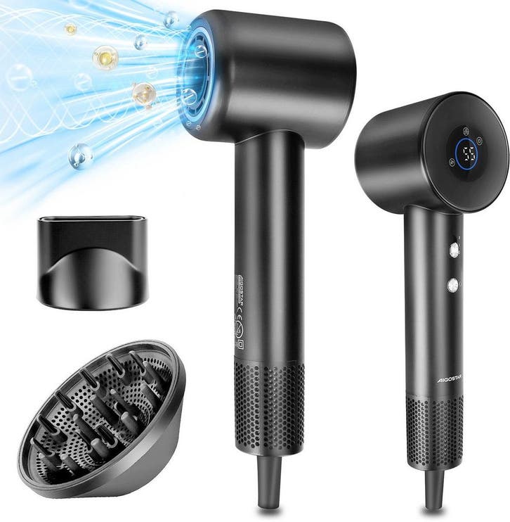 Fohn - Haardroger - Föhn met diffuser - 1600W - Zwart - Aigo, Sieraden, Tassen en Uiterlijk, Uiterlijk | Haarverzorging, Zo goed als nieuw