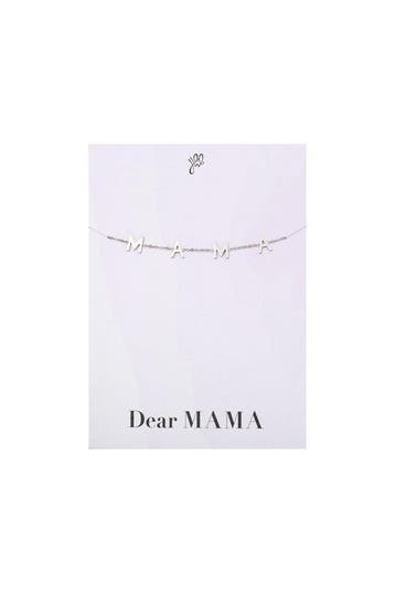 Armband dear mama zilver stainless steel (Charme armbanden), Verzenden, Nieuw, Zilver, Overige materialen