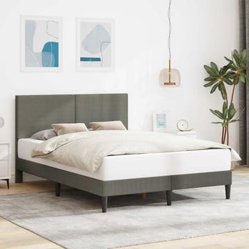 vidaXL Bedframe met hoofdeinde Lichtgrijs 120 x 190 cm, Verzenden, Nieuw