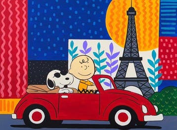 Adri Q - XL - Snoopy y Charlie Brown en París pop