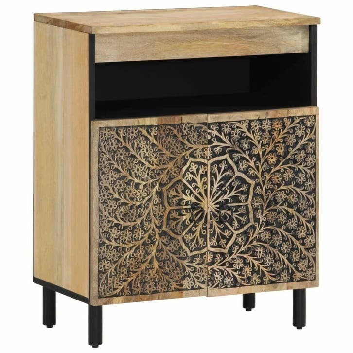 Dressoir Massief Hout | 60cm Breed | Tweedekansje OP=OP, Huis en Inrichting, Kasten | Dressoirs, Nieuw, Ophalen of Verzenden