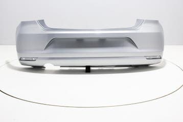 Achterbumper +Uitlaatgat Volkswagen Polo 6C REFLEXSILVER (LA, Volkswagen, Nieuw, Ophalen of Verzenden, Achter