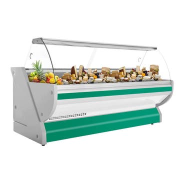 GGM Gastro | Koelvitrine - 2965x1150mm - gebogen ruit - |, Verzenden, Nieuw in verpakking, Overige typen