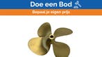 Bieden: Vetus P4E23X19L Brass Propeller 4-Blade 23 x 19 Inc, Ophalen of Verzenden, Nieuw