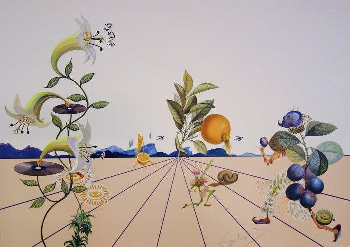 Salvador Dali (1904-1989) - Flordali I, Antiek en Kunst, Antiek | Overige Antiek