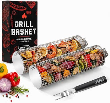 Rollende BBQ grillmand | Tweedekansje - Laatste Stuk!, Ophalen of Verzenden, Zo goed als nieuw, SHIZZO