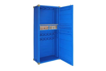 Barkast Container GLOBETROTTER 180cm blauw - 43598, Ophalen of Verzenden, Nieuw