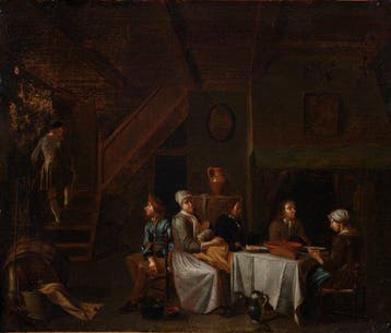 Hendrik Govaerts (1669-1720) - Interieur Tafereel - NO
