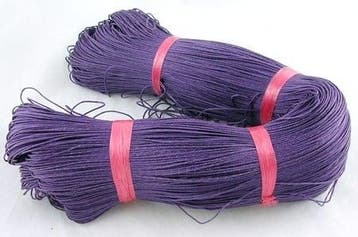 10 meter Waxkoord katoen 1 mm – paars (Sieradenonderdelen), Ophalen of Verzenden, Nieuw, Draad