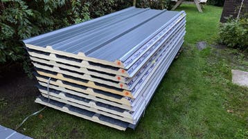Sandwichpanelen, dakplaten, wand- en gevelplaten, damwand, Doe-het-zelf en Verbouw, Platen en Panelen, Verzenden